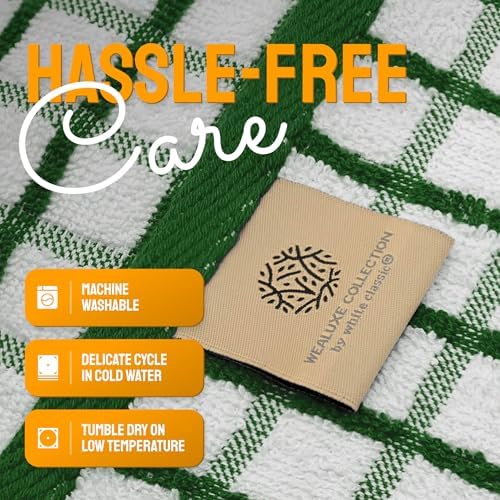 Premium Dish Towels for Kitchen, 8 Pack, 16x26 - Thick 410 GSM, Multicolor