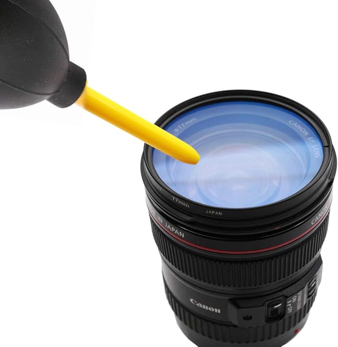 Dust Cleaner Strong Cleaning Air Blower for All DSLR Camera & Camcorders, Lens, LCD Screens, etc + Microfiber Cloth