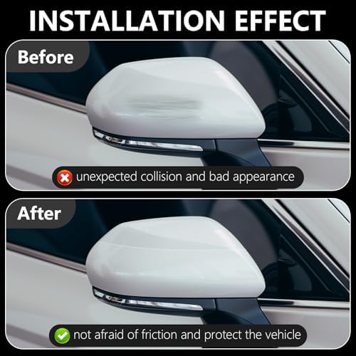 Car Door Edge Guards Door Sill Protector, 2.7In x 33Ft 5D Carbon Fiber Car Wrap Film, Vinyl Automotive Wrap Film Anti-Collision Fits for Most Vehicles (Transparent)