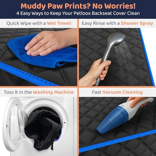 Dog Car Seat Cover for Back Seat, Dog Hammock for Car, SUV, Truck & Tesla