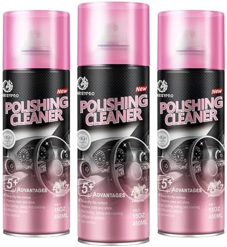 Interior Car Cleaner & Polishing Detailer Spray, 3x15 Oz
