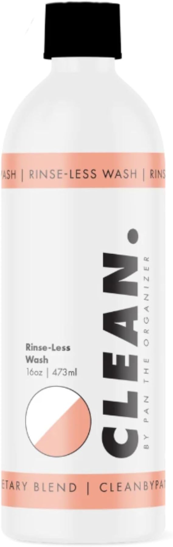 CLEAN. Rinse-Less Wash – 16oz-Waterless Car Wash Solution, Safe on All Surfaces, High Lubrication Polymer Blend, pH Neut