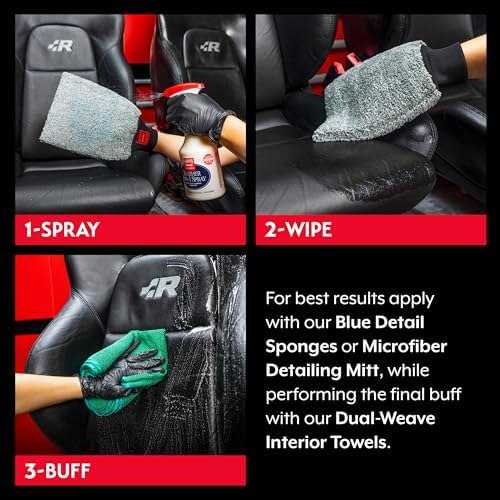 Leather 3-in-1 Spray, Cleaner and Conditioner for Leather and Vinyl, Car Seats and Vehicle Interior, Truck, RV, Boats, and Home, 10964, 1 Gallon