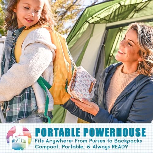 Care Rescue Pack | Family-Friendly First Aid Kit for Kids with 200 Pcs Medical Supplies | Travel-Friendly Compact Storage Bag for Home, Car, Travel, Camping, Adventure (Rainbow)