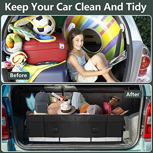 Foldable Trunk Organizer - 95L Sturdy Car Organizer for SUV Truck Sedans