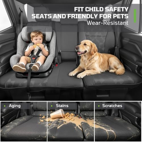 Seat Covers Full Set Fit for 2025-2026 6th Gen Toyota 4Runner, 7 Seats