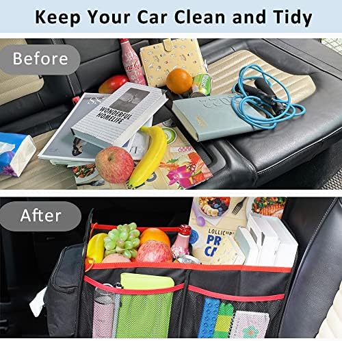 Car Trunk Organizer, Collapsible SUV Storage with Insulated Drinks Holder