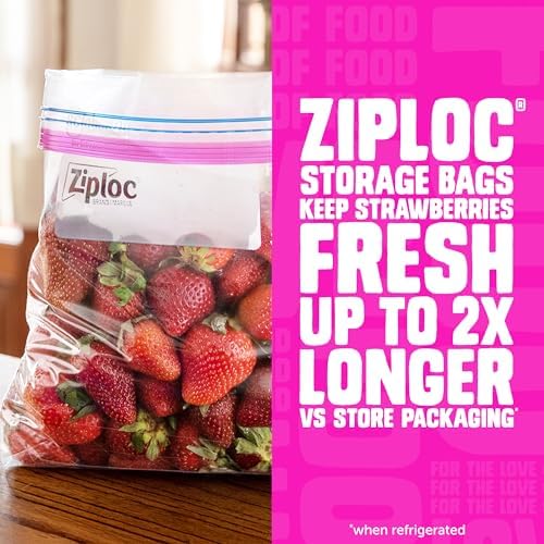 Gallon Food Storage Bags, 162 Total Bags (81 Count, 2-Pack)