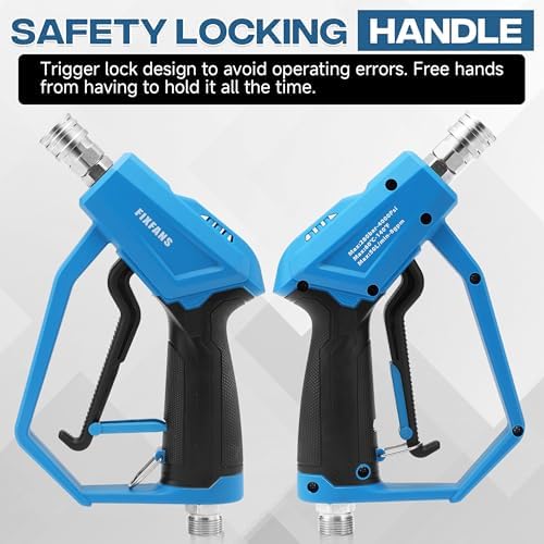 Pressure Washer Gun with Mini Foam Cannon, Dual Connector Accessory