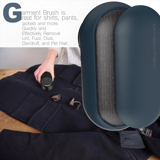 Rechargeable Fabric Shaver, Magictec Lint Remover Sweater Defuzzer Lints Fuzzs Pills Pilling Trimmer for Clothes and Furniture -Battery Operated (Coastline)