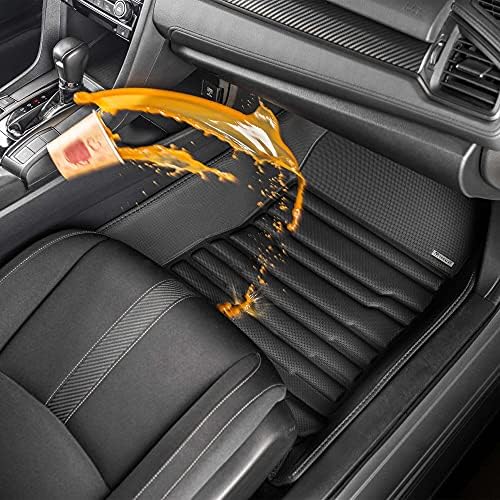 For Honda S2000 1999-2009 Models - Custom Car Mats - Maximum Coverage, All Weather, Laser Measured - This Full Set Includes 1st Row Black