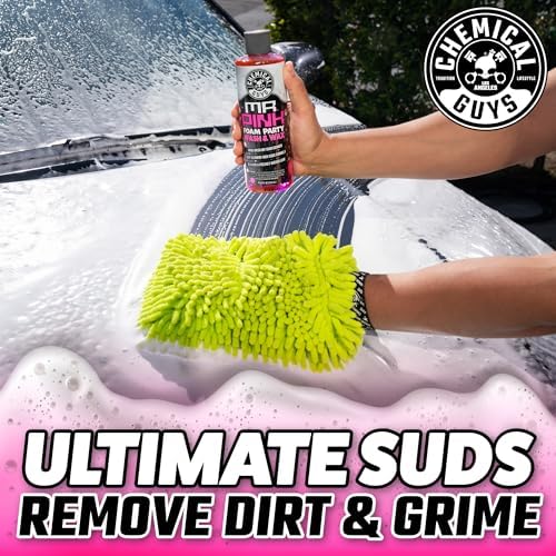 Mr. Pink Foam Party Wash & Wax Soap, Tangerine, 1 Gallon