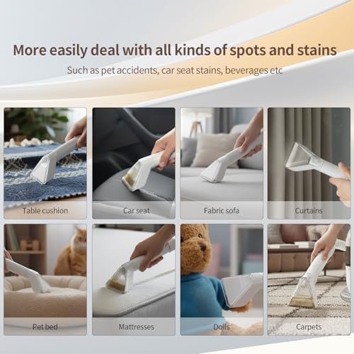 Portable Spot Cleaner, Handheld Wet Vacuum Cleaner for Pet Stains