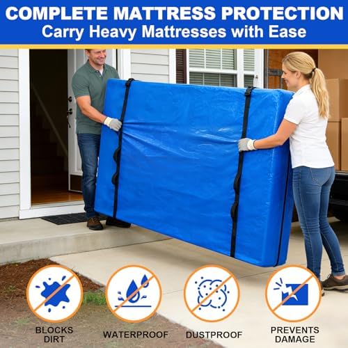 Mattress Bags for Moving, Heavy Duty Mattress Cover Storage Bag