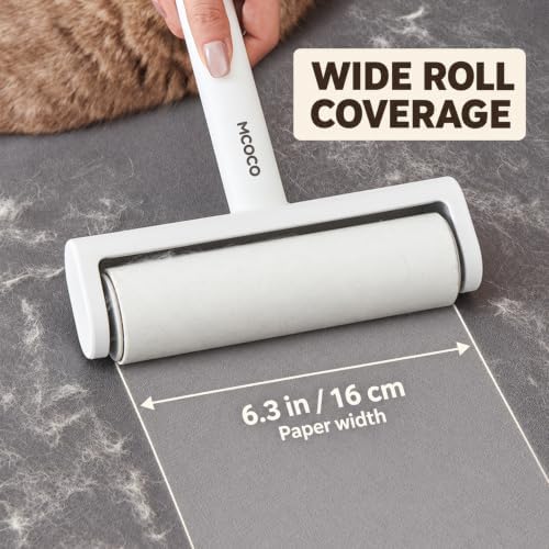 Lint Rollers for Pet Hair Extra Sticky, 6.3''Wide Roller for Pet Hair