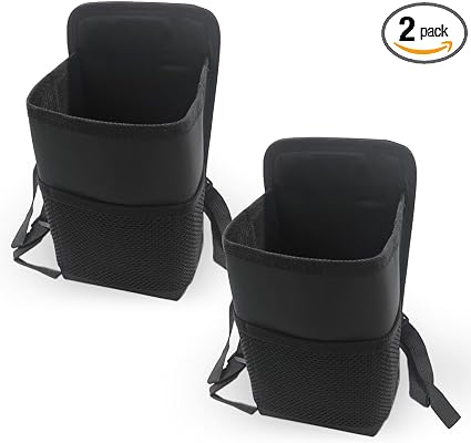 ZIMISI 2-in-1 Large Cup Holder, 80 oz Waterproof Car Seat Cup Holder with Mesh Pocket, Car Water Bottle Holder Bag, Vehi
