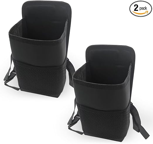 ZIMISI 2-in-1 Large Cup Holder, 80 oz Waterproof Car Seat Cup Holder with Mesh Pocket, Car Water Bottle Holder Bag, Vehi