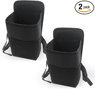 ZIMISI 2-in-1 Large Cup Holder, 80 oz Waterproof Car Seat Cup Holder with Mesh Pocket, Car Water Bottle Holder Bag, Vehi