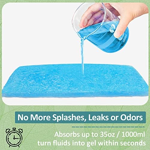 Super Absorbent Commode Pads for Bedside Toilet Chair Buckets and Bedpans | Value Pack of 100