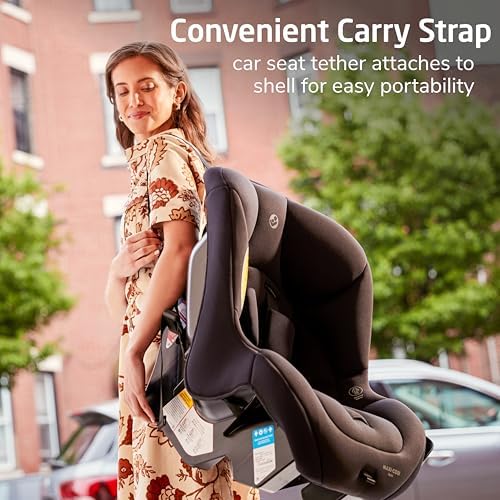 Romi 2-in-1 Convertible Car Seat, Infant Baby Seat, Rear & Forward Facing, 5-40 lbs, 30-50 lbs, Lightweight, Latch Installation, Machine-Washable, Travel-Ready, Sea Shadow