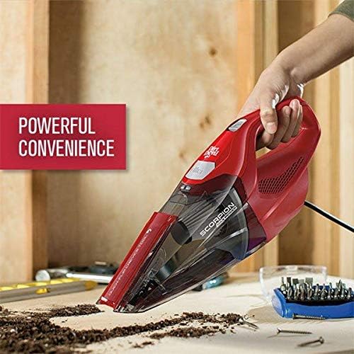 Dirt Devil Scorpion Plus QuickFlip Handheld Vacuum Cleaner, Powerful Suction, Lightweight, Includes Quick Flip Crevice Tool, Corded Portable Vacuum Cleaner