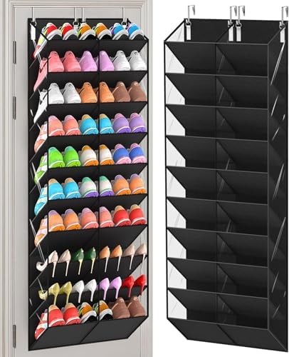 20-30 Pairs Over the Door Shoe Organizer, 10-Tier Door Shoes Rack