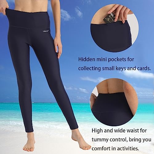 Women's Swim Pants UPF 50+ High Waist Rash Guard Leggings