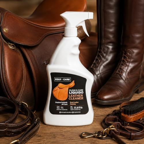 Clean & Care Leather Cleaner. Powerful Leather Cleaner Designed to Remove Dirt, Grime from Your Leather Goods. Perfect for Saddles, Boots, Belts and Leather tack.