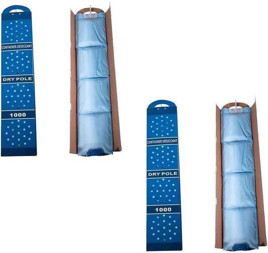 (2 Pack) Shipping Container Desiccant Strip w/Hanger - 29"x6.5"x1.25" - Desiccant Strips for Moisture Absorption - Upto 60 Days Moisture Absorption - Top Hook for Easy Hanging Inside Containers