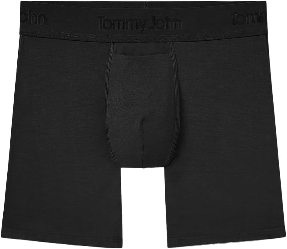 Tommy John Men's Second Skin 6" Mid-Length Boxer Brief Underwear