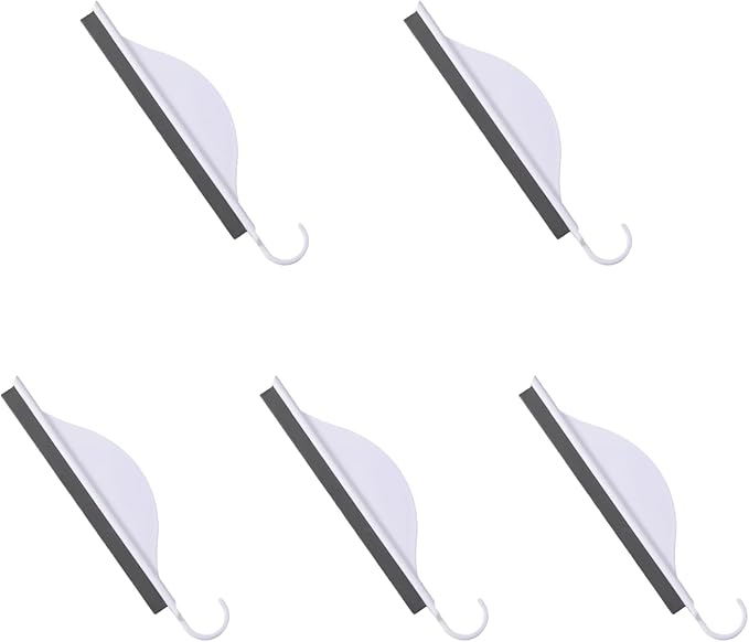 Kitchen Squeegee, 5 Pcs Shower Glass Cleaner Squeegee with Hook for Cleaning Window, Sink, Bathroom