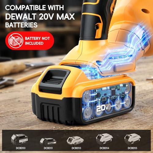 Cordless Handheld Vacuum Cleaner Compatible with DeWalt 20V Battery