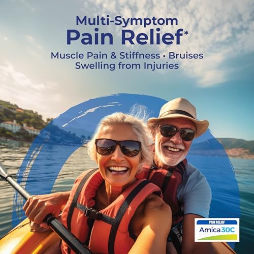 Arnica Montana 30C Homeopathic Medicine for Relief from Muscle Pain, Muscle Stiffness, Swelling from Injury, and Discoloration from Bruises - 3 Count (240 Pellets)
