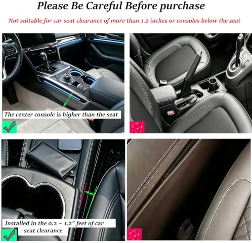 2 Pack Car Leather Cup Holder Gap Bag