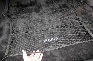 Rear Trunk Organizer Cargo Net for Hyundai EQUUS 2011-2016 – Floor Style Cargo Net for Sedan - Premium Mesh Elastic Car 