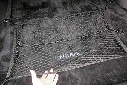 Rear Trunk Organizer Cargo Net for Hyundai EQUUS 2011-2016 – Floor Style Cargo Net for Sedan - Premium Mesh Elastic Car 