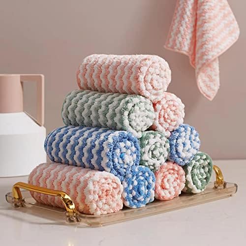 Microfiber Cleaning Cloth, 12 Piece Set, Large, Multi Color