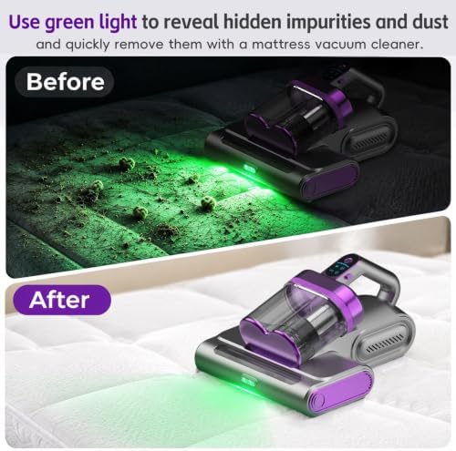 Cordless Mattress Vacuum Cleaner Uv Sanitizing For Couch 18kpa Gift For Mom