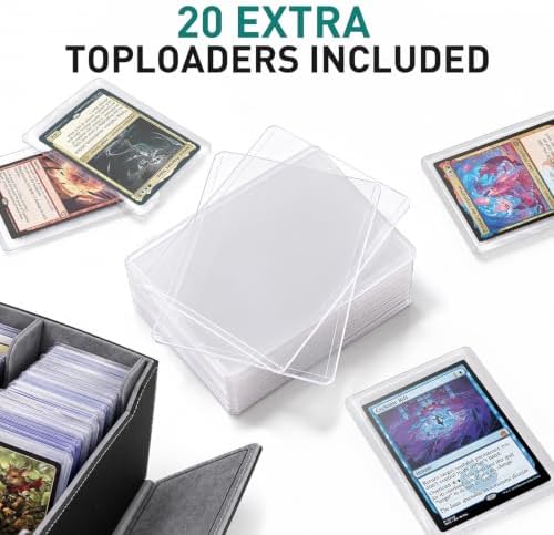 Trading Card Storage Box with Commander Display Holds 4200+ Cards