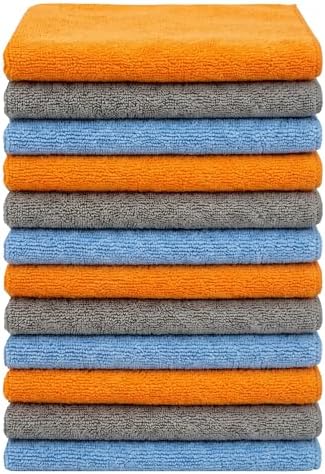 Microfiber Cleaning Cloths, 12 Pack, 40 x 40 cm, 350 GSM