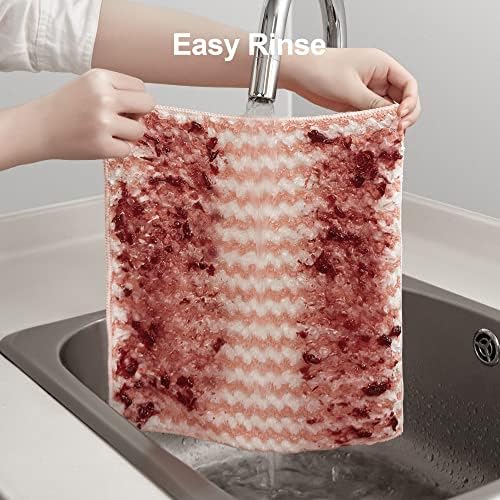 Microfiber Cleaning Cloth, 12 Piece Set, Large, Multi Color