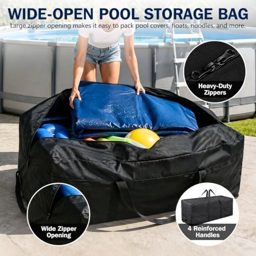 Extra Large Storage Bags for Pool Accessories Storage, 600D Oxford