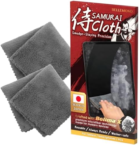 「Samurai Cloth」 Japanese Microfiber Cleaning Cloth, Small 2 Pack