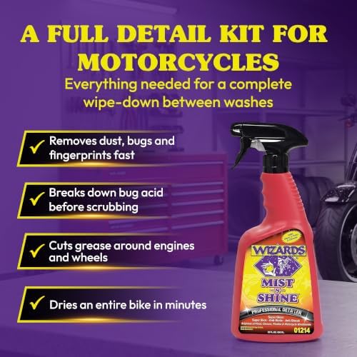 Motorcycle Quick Detail Kit – 5-Piece Wash & Shine Bundle