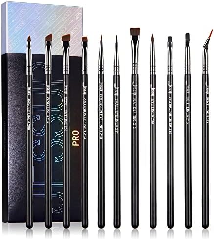 Eyeliner Brush Set 11 Professional Labeled Eye Makeup Brushes T324