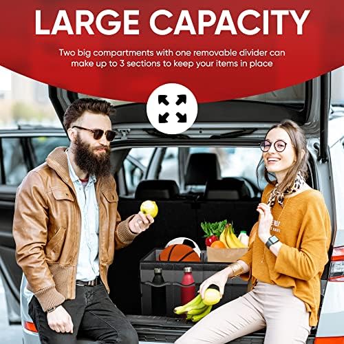 Trunk Organizer - Foldable Car Organizer & Storage for SUVs & Trucks