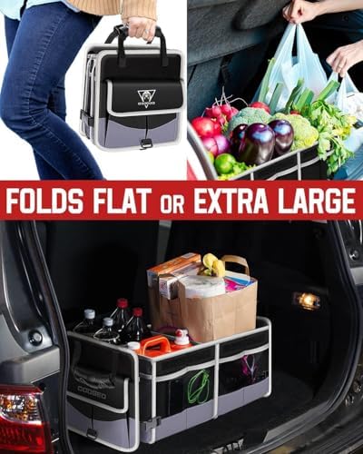 Car Trunk Organizer with Portable Leak Proof Cooler Bag