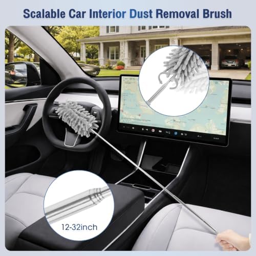 25Pcs Car Cleaning Kit, Interior Detailing Kit with 4in1 High Power Vacuum