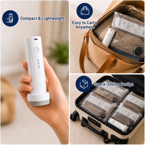 18 Pack Vacuum Storage Bags with Electric Pump, Space Save Bags for Travel