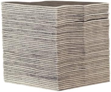 Sellars 22851 EverSoak Recycled Cellulose Fiber Heavy Duty General Purpose Preferred Absorbent Pad, 23.5 Gallon Absorbancy, 19" Length x 15" Width, Gray (Case of 50)